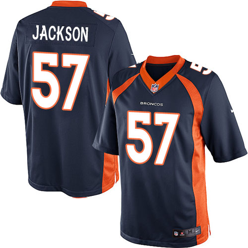 Youth Elite Tom Jackson Nike Jersey Navy Blue Alternate - #57 NFL Denver Broncos